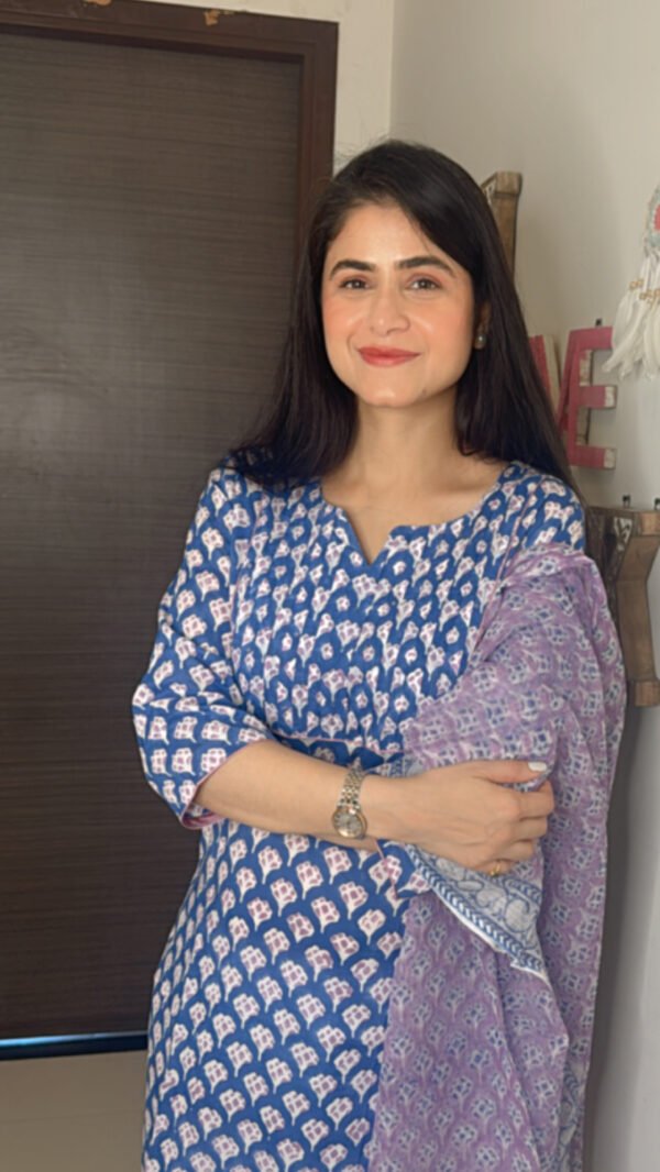 Nora Ivory Set with Dupatta - Image 2